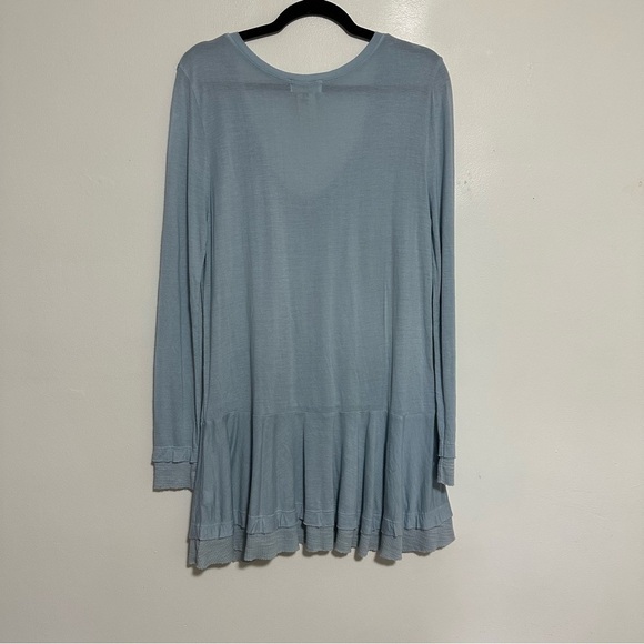 Anthropologie V Neck Raglan Layered Long Sleeve Top - Picture 4 of 6